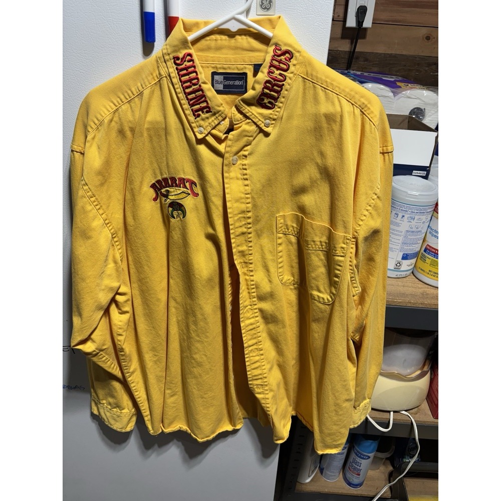 Y2k Blue Generation Shriners Circus Western XL‎ Shirt
